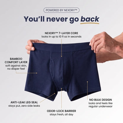 Ultra‑Absorbent Boxer Briefs