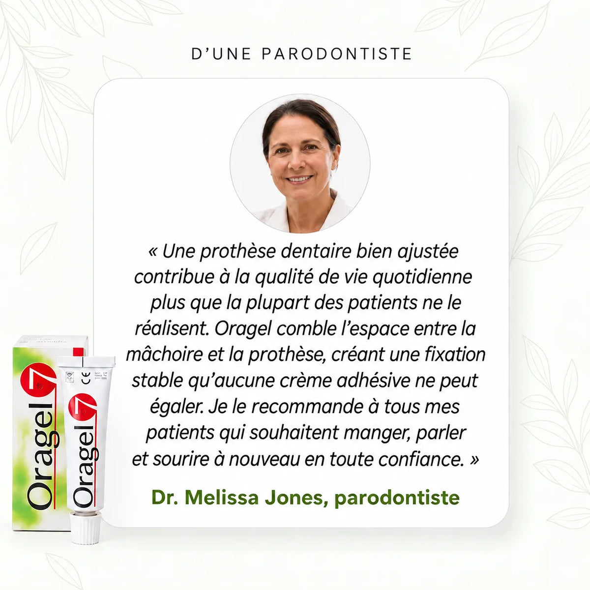 Oragel™ | Stoppe 100 % des glissements de prothèses dentaires – Maintien sûr toute la journée